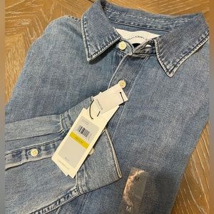 Calvin Klein denim button down shirt men’s medium